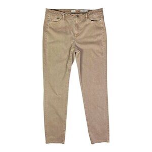 J. Jill Denim Size 14 Tall Boyfriend Straight-Leg Ankle Jeans Tan